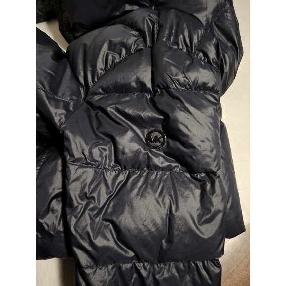Michael Kors Womens Packable Down Fill Puffer Jacket Medium Shiny Blue - Picture 4 of 10